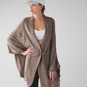 Lululemon Breeze Easy Wrap Heathered Brown